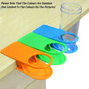 6PCS Plastic Clip On Cup Holder Desk Table Clamp Drink Bottle Coffee Mug Stand