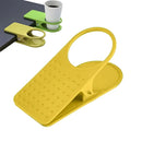 6PCS Plastic Clip On Cup Holder Desk Table Clamp Drink Bottle Coffee Mug Stand
