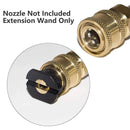 2pcs High Pressure Washer Extension Rod Stainless Steel Power Spray Tool