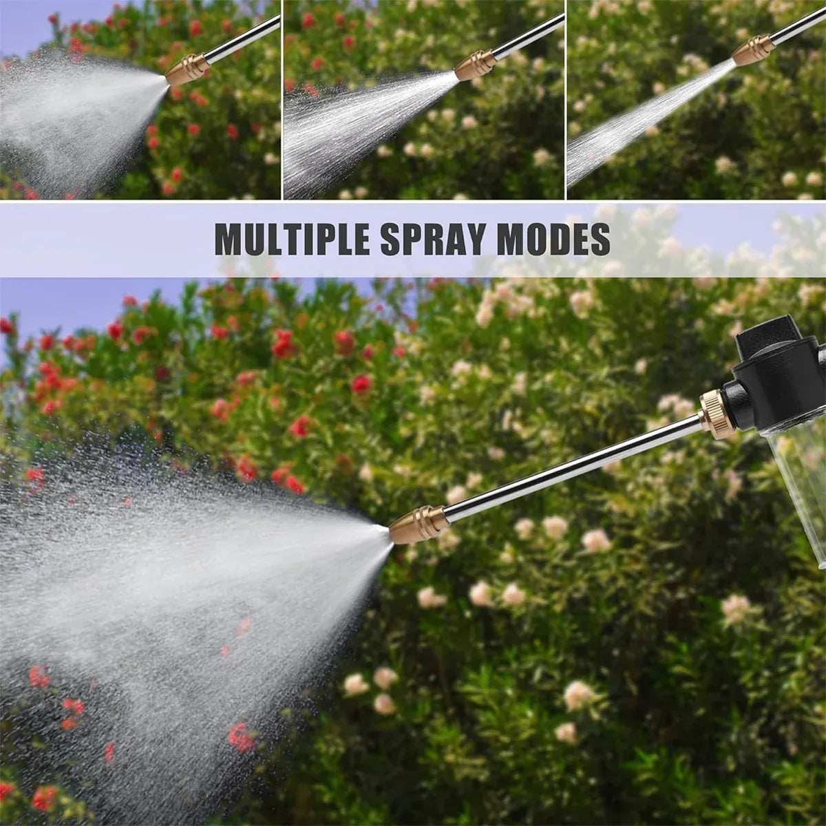 High Pressure Long Pole Water Spray Nozzle Household Car Wash Cleaning Sprayer - Car Wash Sprayer Set