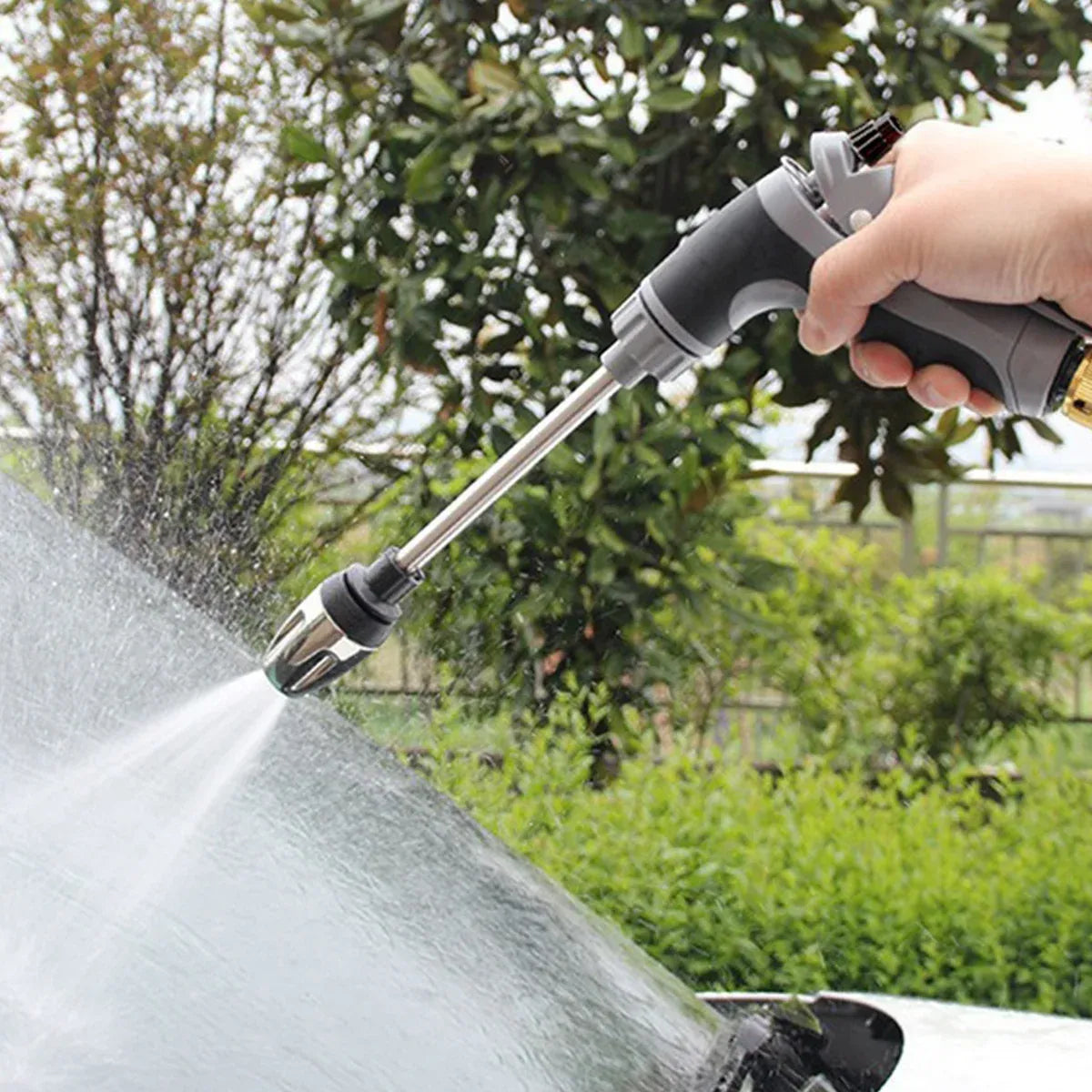 High Pressure Long Pole Water Spray Nozzle Household Car Wash Cleaning Sprayer - Car Wash Sprayer Set