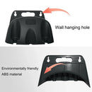 3pcs Wall Mounted Hose Holder Rack Plastic Garden Hose Storage Rack Organizer - Black