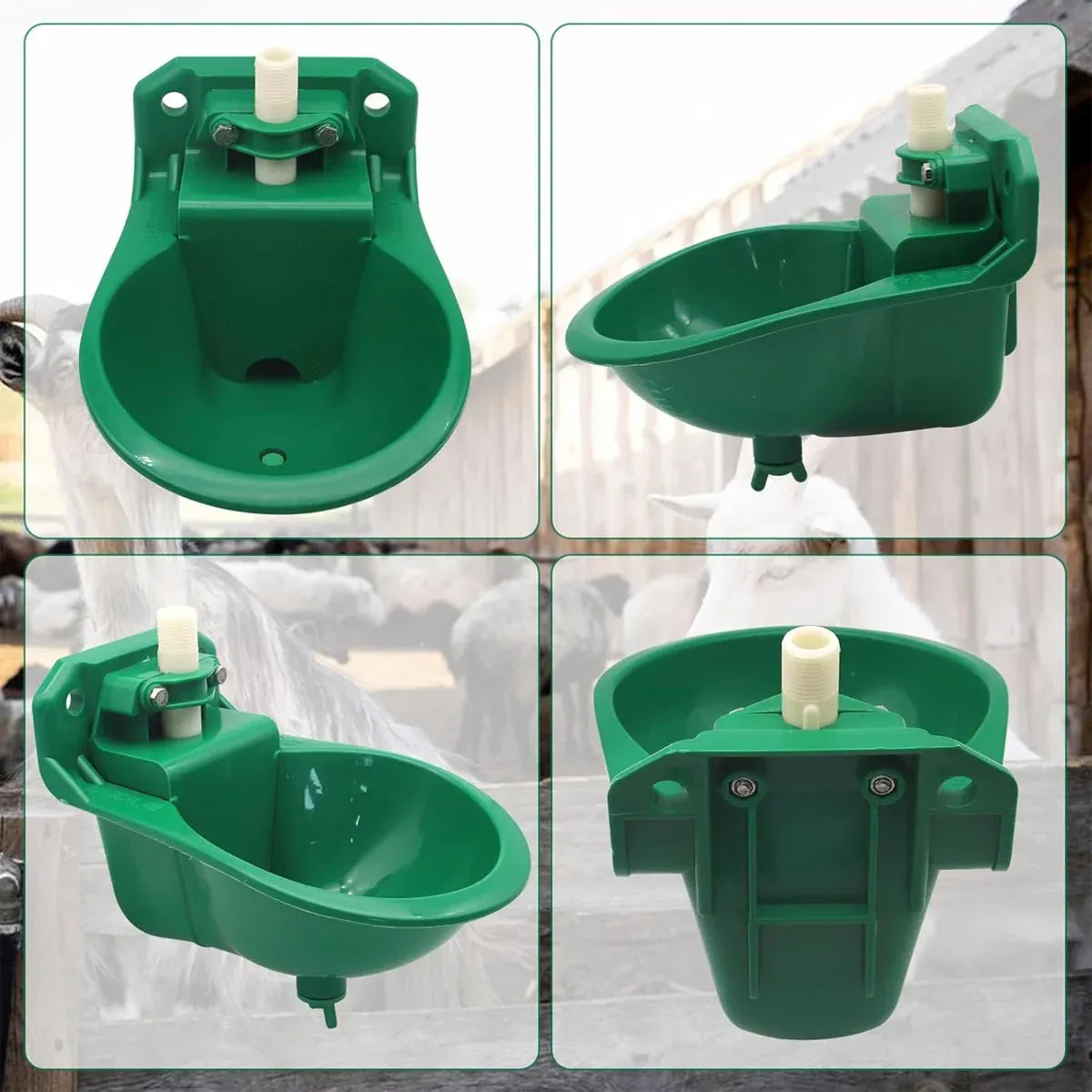 Plastic Automatic Water Drinker Waterer Bowl For Goat Sheep Pig Piglet Livestock