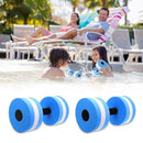 Water Dumbbell Aquatic Exercise Dumbell Water Aerobics Workouts Barbell - Grey-Pink
