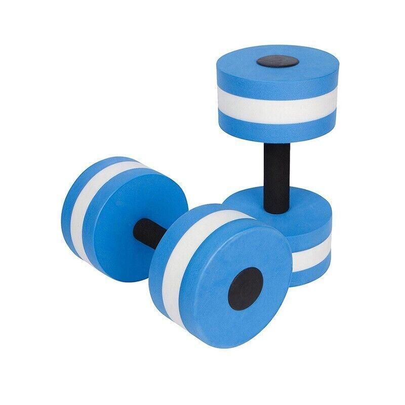 Water Dumbbell Aquatic Exercise Dumbell Water Aerobics Workouts Barbell - Grey-Pink