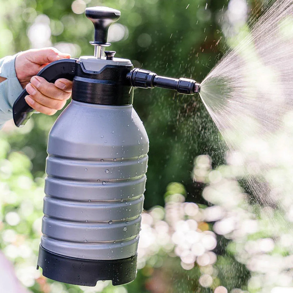 2L Pressure Pump Garden Spray Bottle - Grey