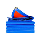 Waterproof Plastic Tarp Cover Heavy Duty Ground Sheet Rainproof Dustproof Blue - 2x2m