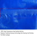 Waterproof Plastic Tarp Cover Heavy Duty Ground Sheet Rainproof Dustproof Blue - 2x2m