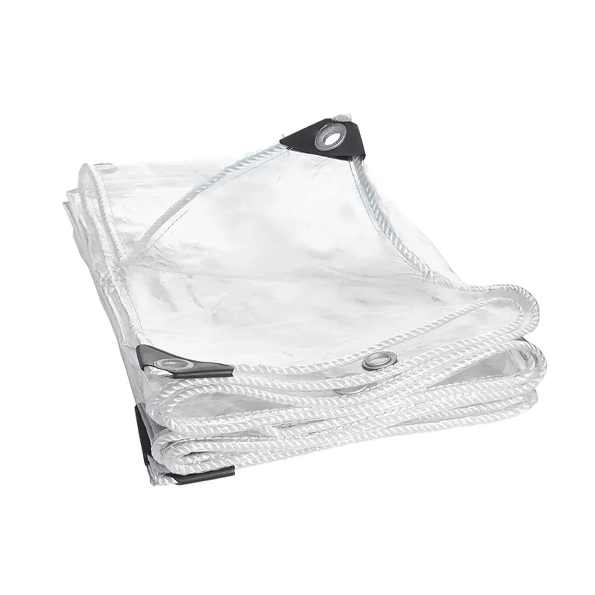 Clear PVC Tarpaulin Tarp With Grommets Heavy Duty Waterproof Patio Ground Cover