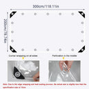 Clear PVC Tarpaulin Tarp With Grommets Heavy Duty Waterproof Patio Ground Cover