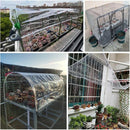 Clear PVC Tarpaulin Tarp With Grommets Heavy Duty Waterproof Patio Ground Cover