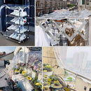 Clear PVC Tarpaulin Tarp With Grommets Heavy Duty Waterproof Patio Ground Cover
