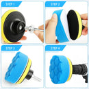 3 Inch Car Beauty Waxing Sponge Polishing Set High Density For Car Care Reusable