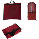 Wedding Dress Garment Bag 180cm Long Bridal Gown Storage Dustproof Cover Zipper - Wine Red