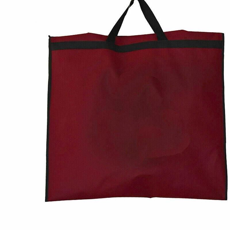Wedding Dress Garment Bag 180cm Long Bridal Gown Storage Dustproof Cover Zipper - Wine Red
