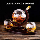 Globe Wine Decanter Glass Bottle Divider Whisky Liquor Dispenser For Home Bar