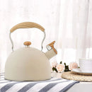 Off White Kettle Whistling Kettle Stainless Steel Stovetop Kitchen Cookware