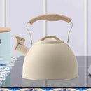 Off White Kettle Whistling Kettle Stainless Steel Stovetop Kitchen Cookware