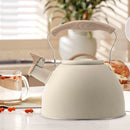 Off White Kettle Whistling Kettle Stainless Steel Stovetop Kitchen Cookware