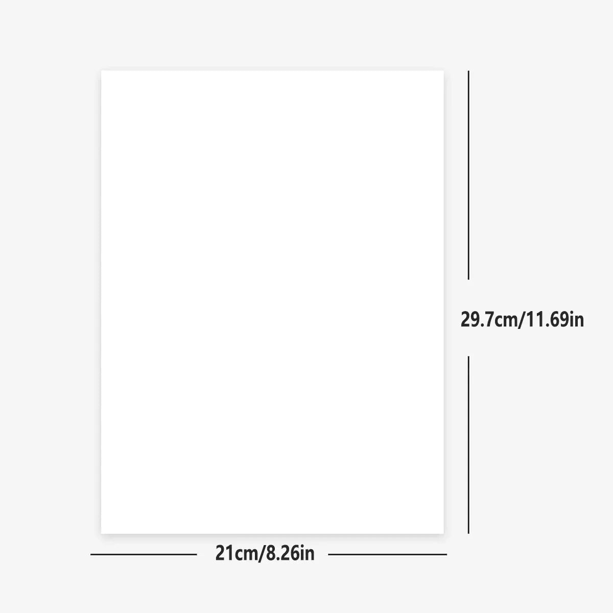 White Card Paper Set 100PCS A4 Size Blank Hand Painted Drawing Craft Sheets