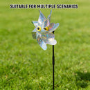 10PCS Reflective Windmill Bird Repeller Garden Stake Spinner Outdoor Plant Protection