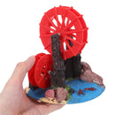 Resin Aquarium Windmill Ornament with Spinning Wheel for Fish Tank