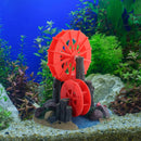 Resin Aquarium Windmill Ornament with Spinning Wheel for Fish Tank