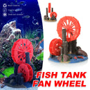 Resin Aquarium Windmill Ornament with Spinning Wheel for Fish Tank