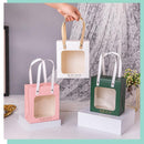 20pcs Translucent Gift Bags Packaging Tote Birthday Party Favors Candy Bags - Green-S Size