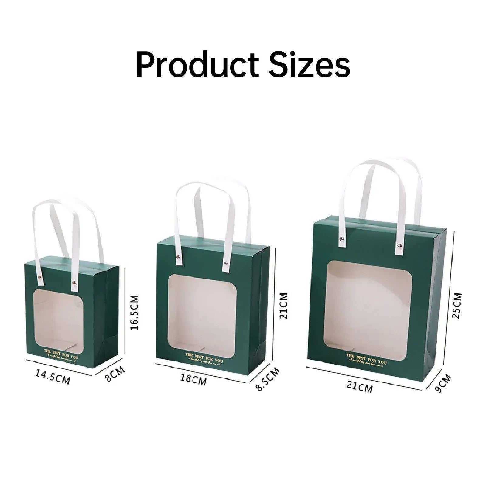 20pcs Translucent Gift Bags Packaging Tote Birthday Party Favors Candy Bags - Pink-M Size