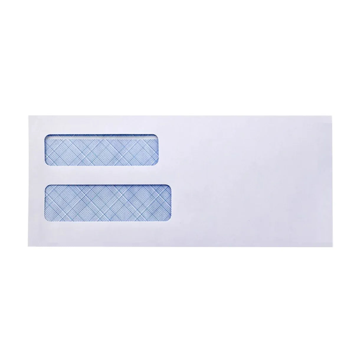 50 Pack White Double Window Business Envelopes Peel and Seal Mailing Envelopes