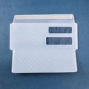 50 Pack White Double Window Business Envelopes Peel and Seal Mailing Envelopes