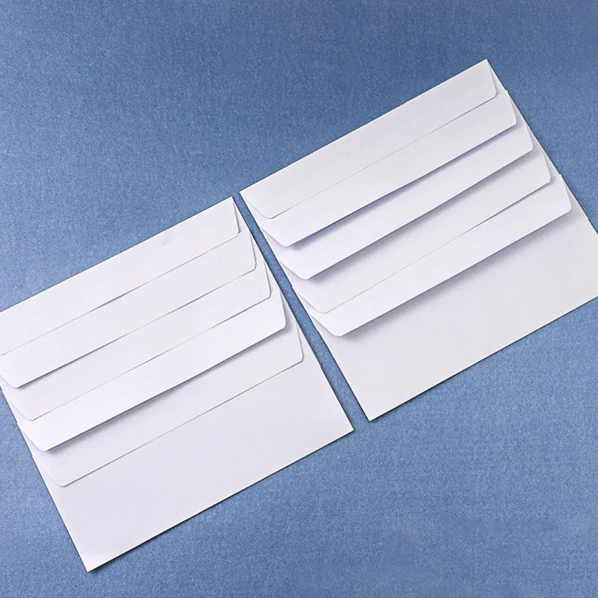 50 Pack White Double Window Business Envelopes Peel and Seal Mailing Envelopes