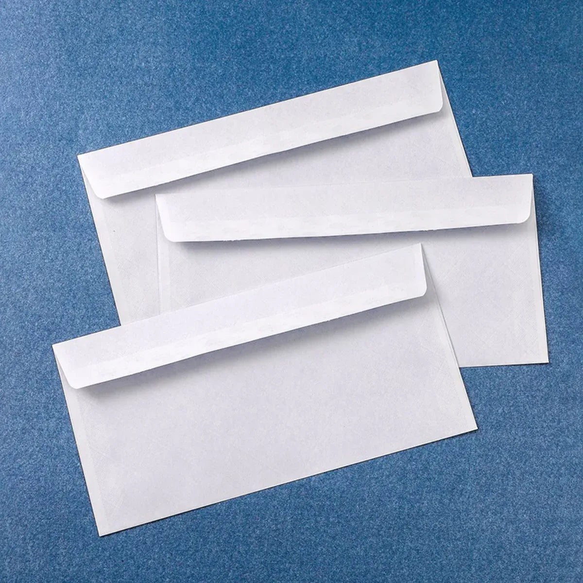 50 Pack White Double Window Business Envelopes Peel and Seal Mailing Envelopes