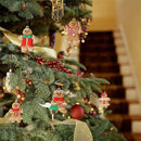 12X Gingerbread Man Xmas Tree Ornament Gift Party Hanging Pendants Window Decor - Window Decor-jbr18