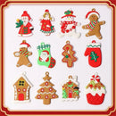12X Gingerbread Man Xmas Tree Ornament Gift Party Hanging Pendants Window Decor - Window Decor-jbr18