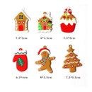 12X Gingerbread Man Xmas Tree Ornament Gift Party Hanging Pendants Window Decor - Window Decor-jbr7
