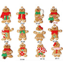 12X Gingerbread Man Xmas Tree Ornament Gift Party Hanging Pendants Window Decor - Window Decor-jbr7