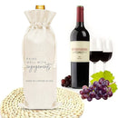 10CPS Wine Bottle Gift Bag Single Bottole for Christmas Birthday Party Present