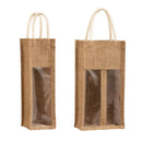 5PCS Wine Bottle Bags Tote Carrier Gift Bag Durable Single or Double Bottles - 1