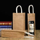5PCS Wine Bottle Bags Tote Carrier Gift Bag Durable Single or Double Bottles - 1
