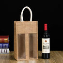 5PCS Wine Bottle Bags Tote Carrier Gift Bag Durable Single or Double Bottles - 2