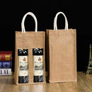 5PCS Wine Bottle Bags Tote Carrier Gift Bag Durable Single or Double Bottles - 2