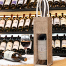 5PCS Wine Bottle Bags Tote Carrier Gift Bag Durable Single or Double Bottles - 2