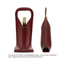Single Wine Bottle Tote Carrier Gift Bag with Handle Durable