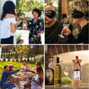 10PCS Wine Gift Bags with Clear Window for Wine Bottle Packaging
