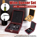 4PCS Wine Opener Set Stainless Steel Durable for Home Bar Wine Lovers Gifts - Khaki