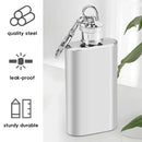 Mini Stainless Steel Hip Flask 1/2oz 3Pcs Portable Pocket Liquor Bottle Travel - 1OZ