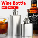 Mini Stainless Steel Hip Flask 1/2oz 3Pcs Portable Pocket Liquor Bottle Travel - 1OZ