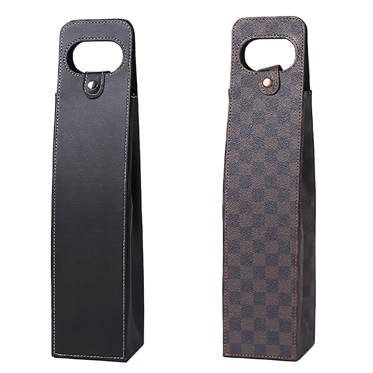 Leather Wine Box Single Double Bottle Folding Packaging Gift Box